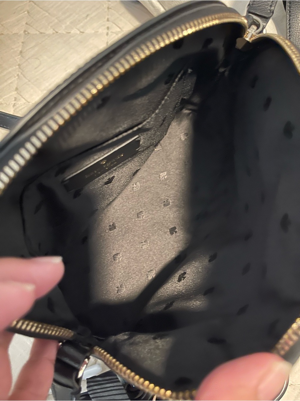 kate spade black embossed floral crossbody bag - Picture 2 of 2